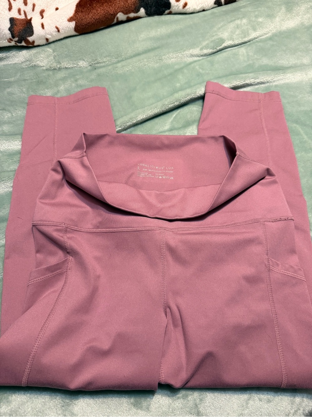 Women’s High-Rise Pocket Leggings in Mauve Pink